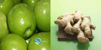 Apple and Ginger to remove a headache